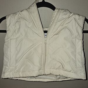 White Girls Puffer Vests